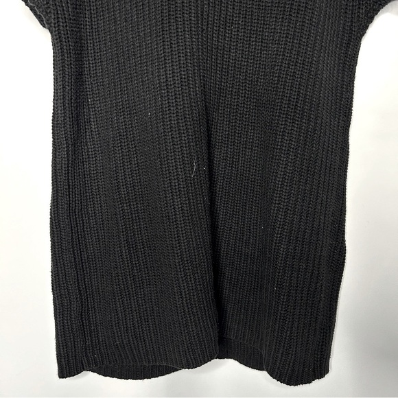 BCBGGeneration Women's Black Cowl Neck Short Sleeve Sweater Dress Size XS - Picture 9 of 11